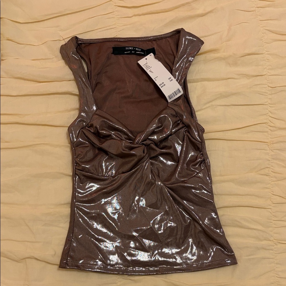 Urban Outfitters Metallic Brown Tank Top